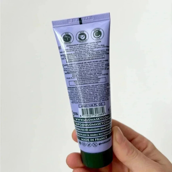 NWT Mudmasky Midnight Hand Mask - 40 ml - Picture 3 of 8